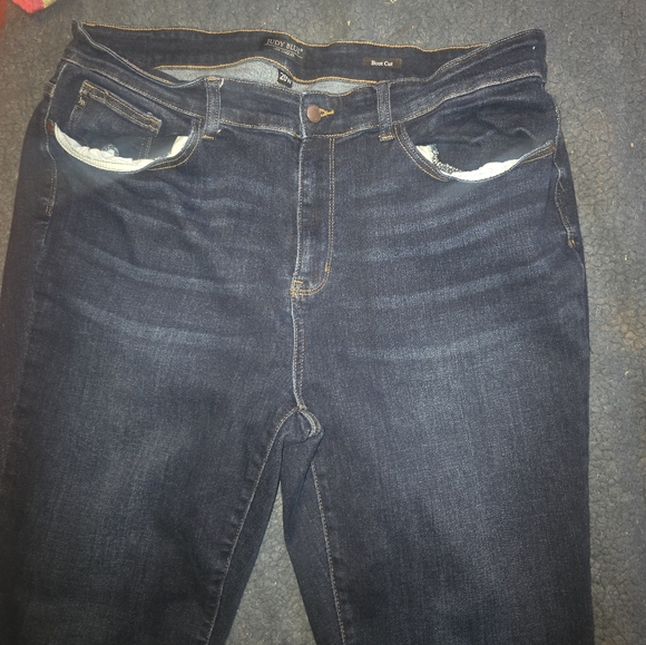 Judy Blue 20W Boot Cut  Jeans Dark Blue - Picture 2 of 9